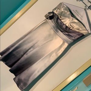 Banana Republic 100% heavy silk strapless dress